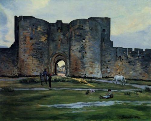 Frederic Bazille Queens Gate at Aigues-Mortes France oil painting art